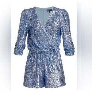 Generation Love Blue Sequin Romper